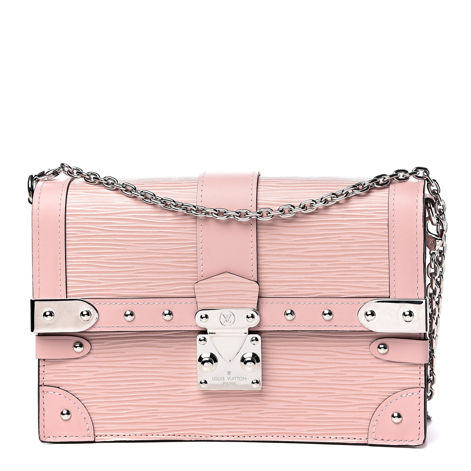 Louis Vuitton Epi Trunk Chain Wallet Rose Ballerine 1 of 9