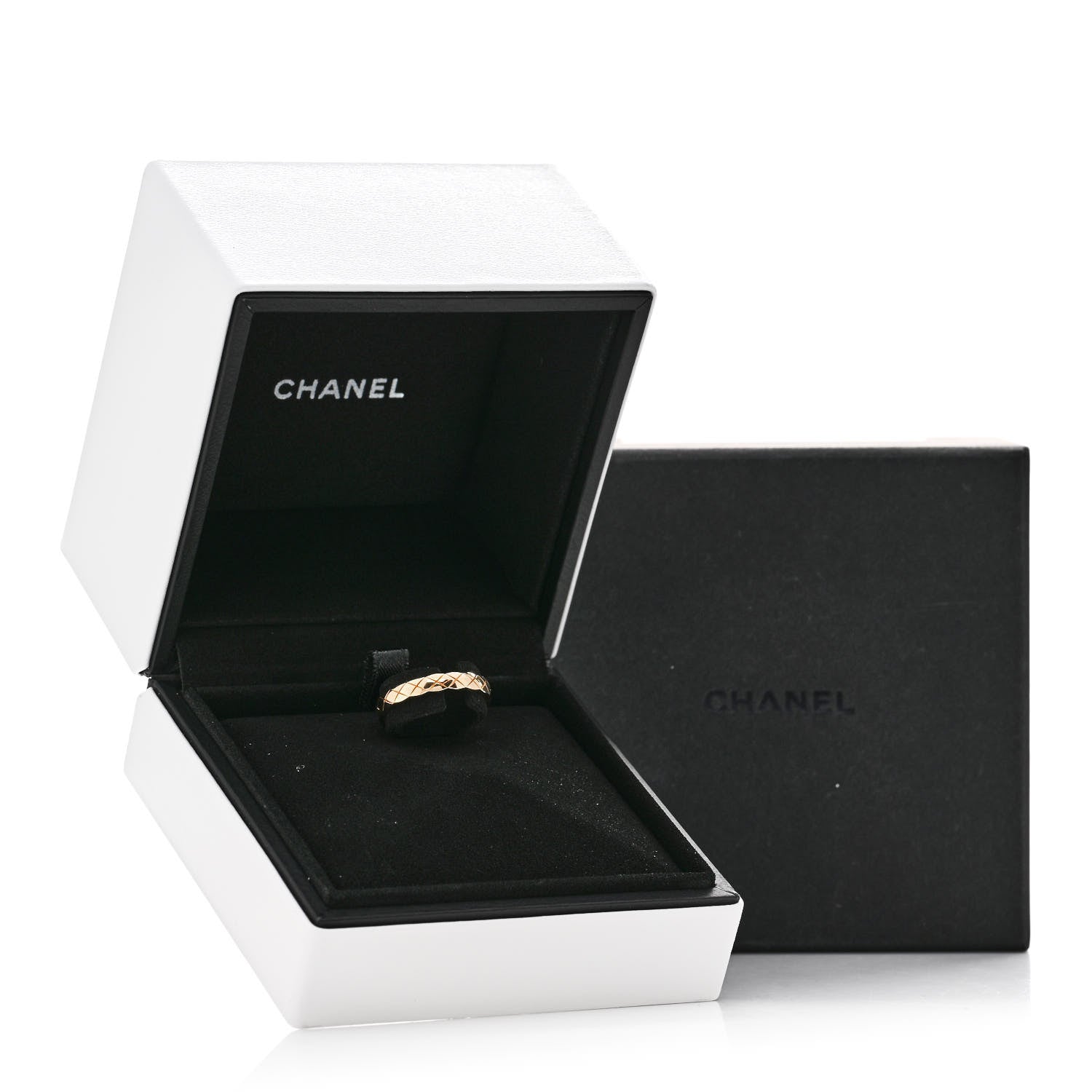 Chanel 18K Yellow Gold Mini Coco Crush Ring 52 6 5 of 5