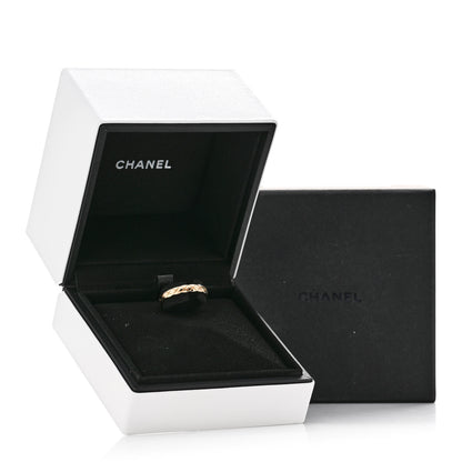 Chanel 18K Yellow Gold Mini Coco Crush Ring 52 6 5 of 5