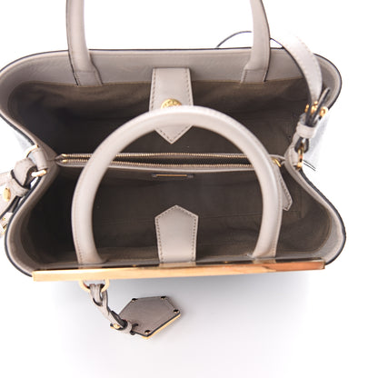 Fendi Vitello Elite Monster Petite 2Jours Tote Multicolor Black Grigio Polvere Multicolor 4 of 8