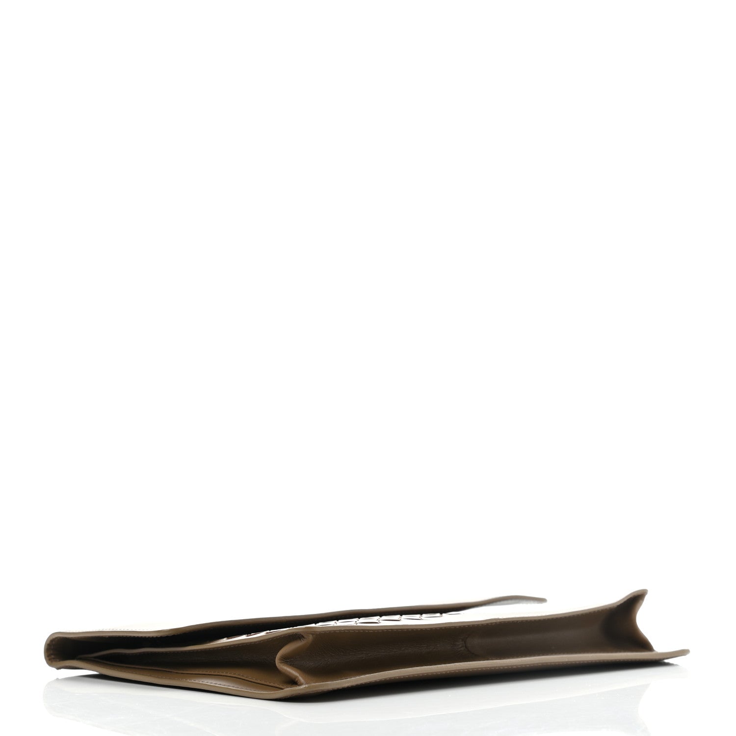 Bottega Veneta Calfskin Intrecciato Pocket Flap Clutch Maple 4 of 11