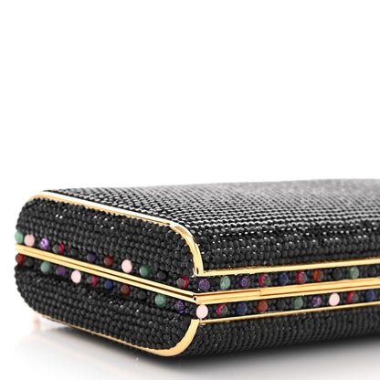 Judith Leiber Swarovski Crystal Minaudiere Clutch Black 9 of 11