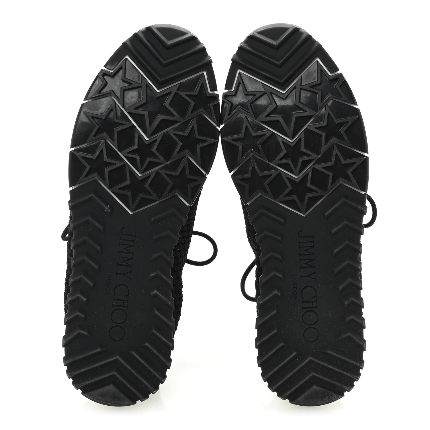 Jimmy Choo Veles Knit Pearly Lace Up Sneaker 36.5 Black 6 of 9