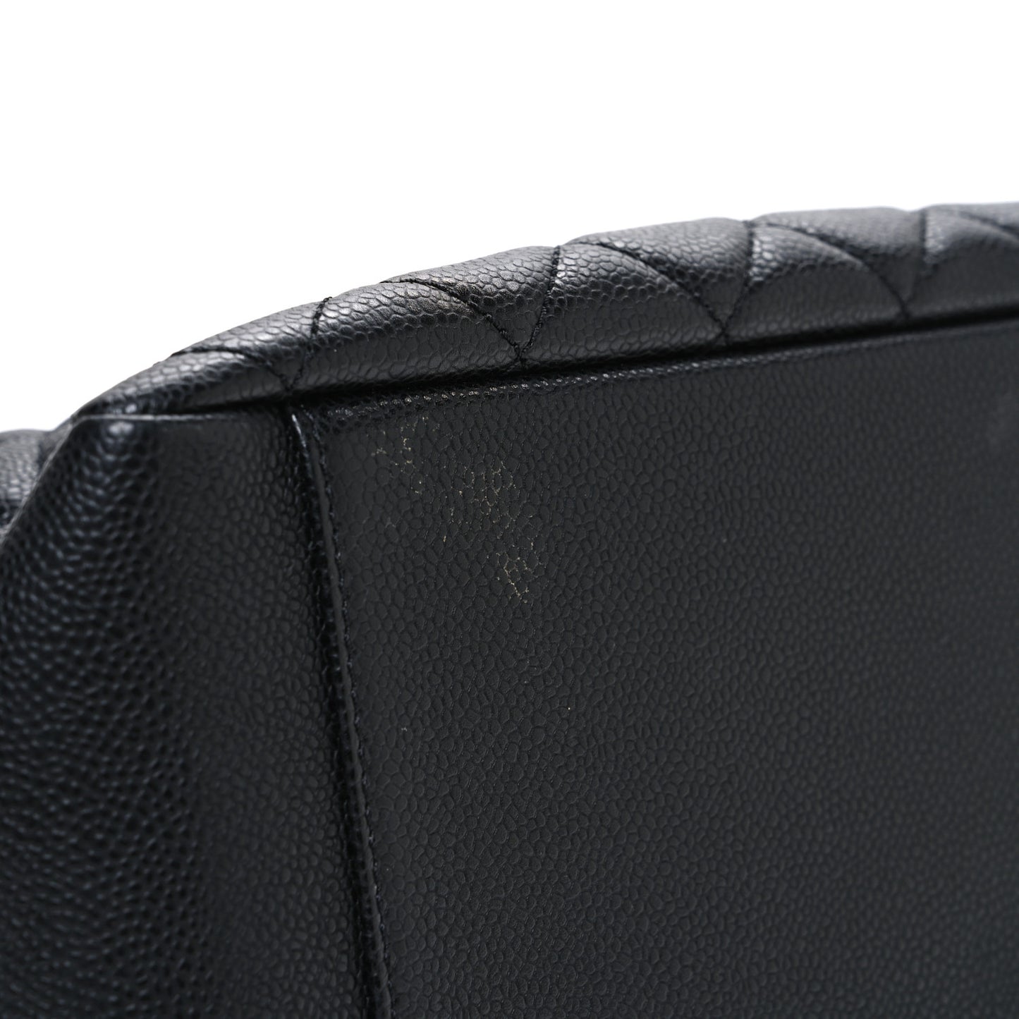 Caviar Quilted Grand Shopping Tote GST Black