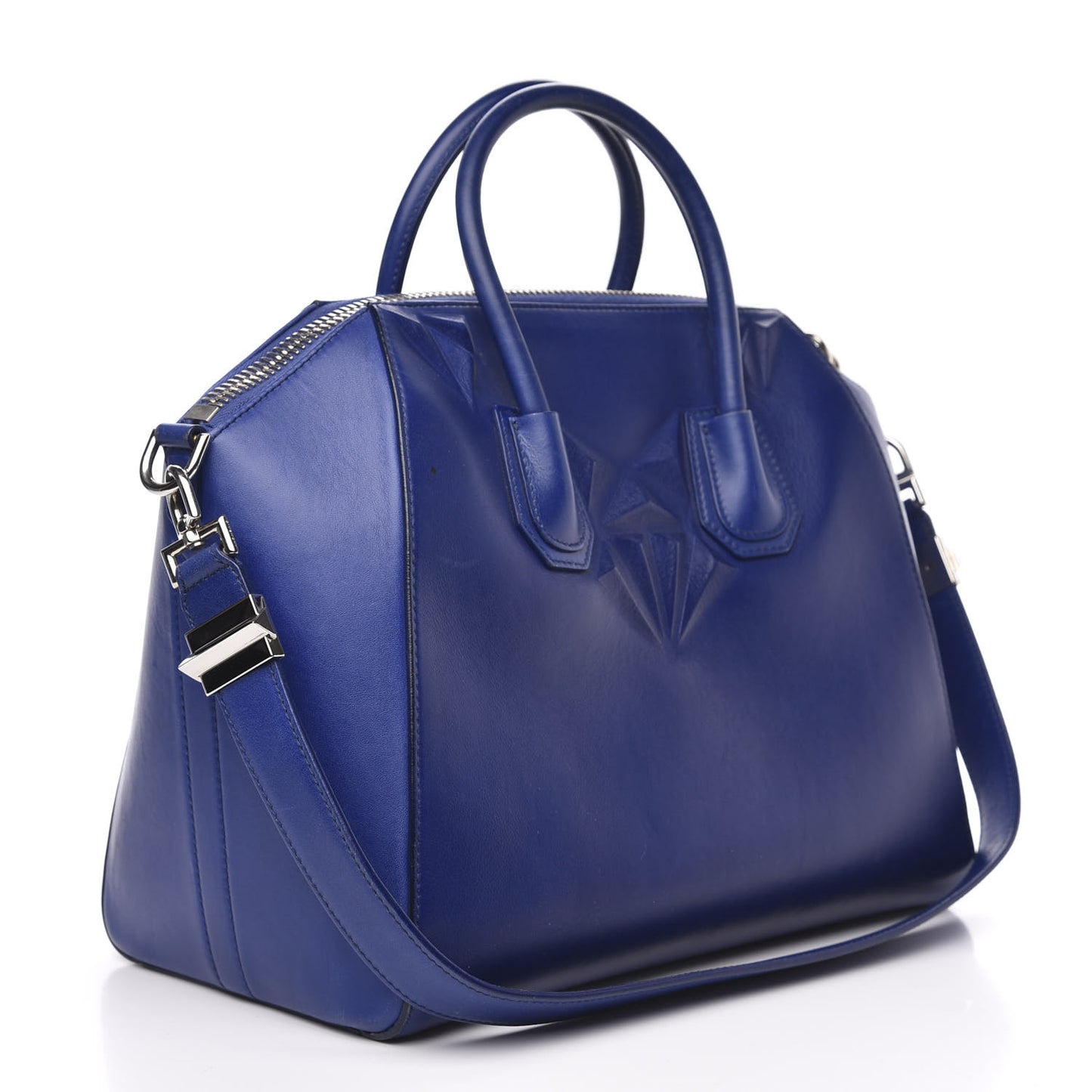Calfskin 3D Stud Medium Antigona Royal Blue