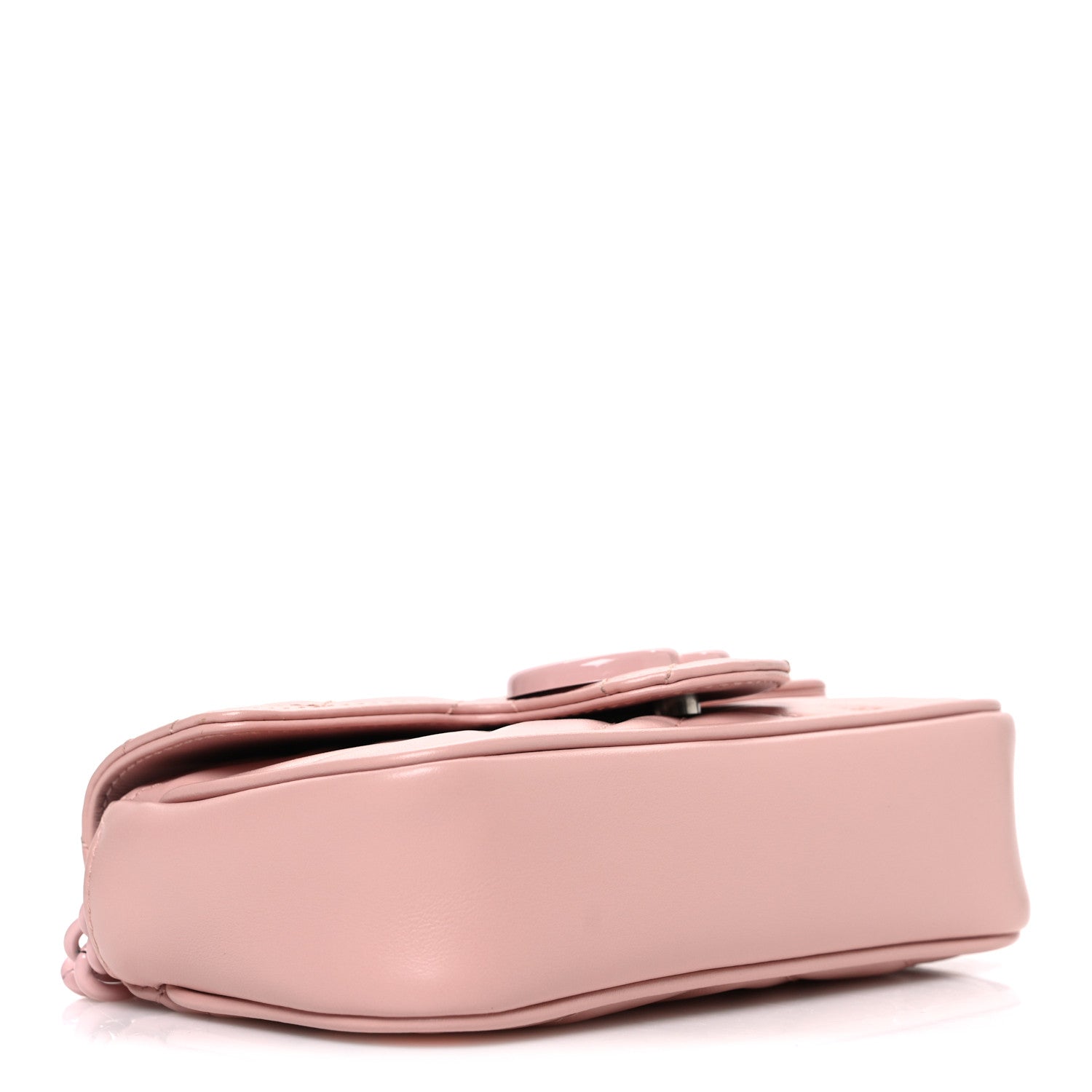 Gucci Calfskin Matelasse Monochrome GG Marmont Chain Belt Bag Perfect Pink 4 of 10