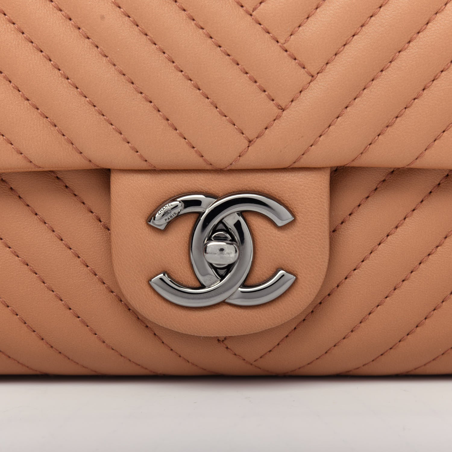 Chanel Lambskin Quilted Large CC Crossing Flap Camel 10 of 10