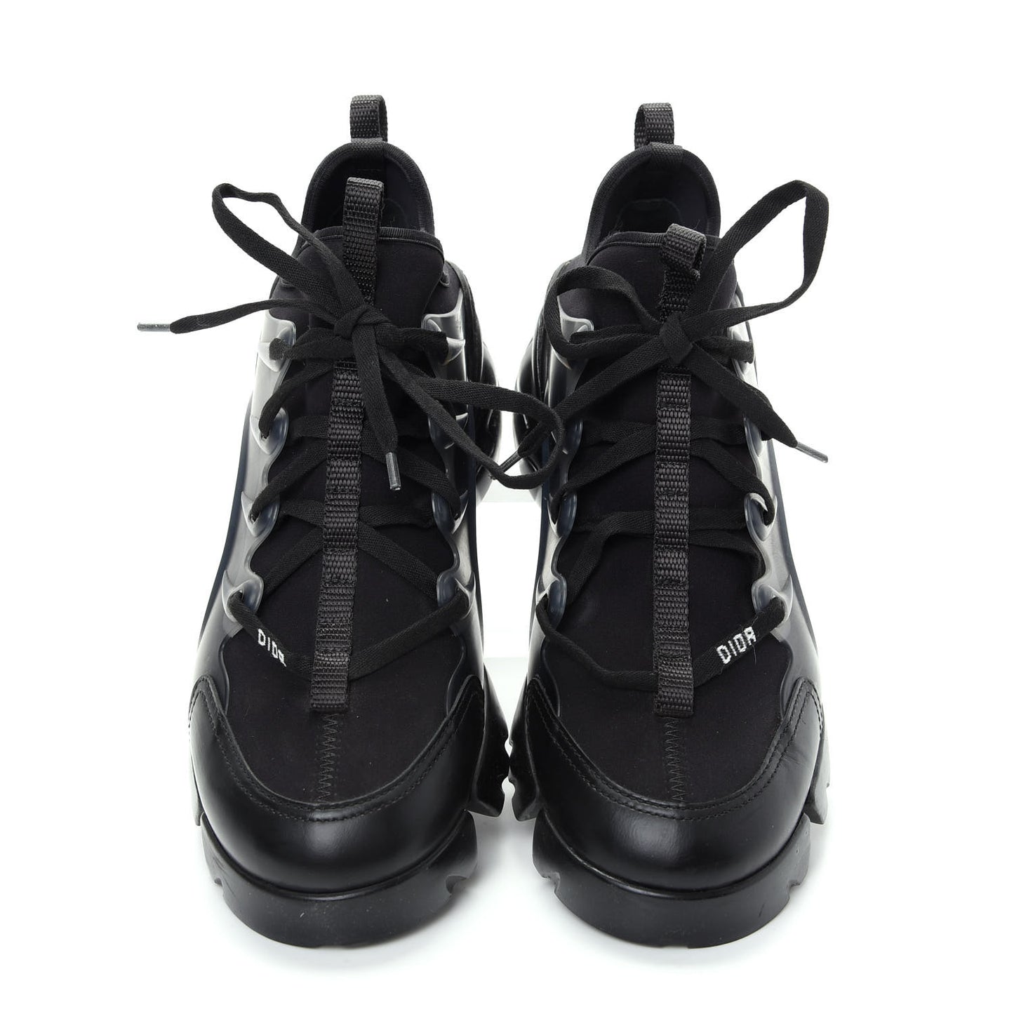 Neoprene Rubber Womens D-Connect Sneakers 39.5 Black