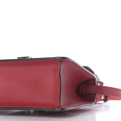 Gucci Calfskin Mini Sylvie Top Handle Bag Hibiscus Red 6 of 9