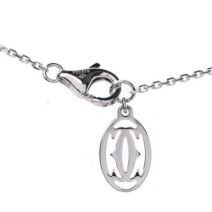 Cartier 18K White Gold Diamond D'Amour Pave Pendant Necklace 5 of 9