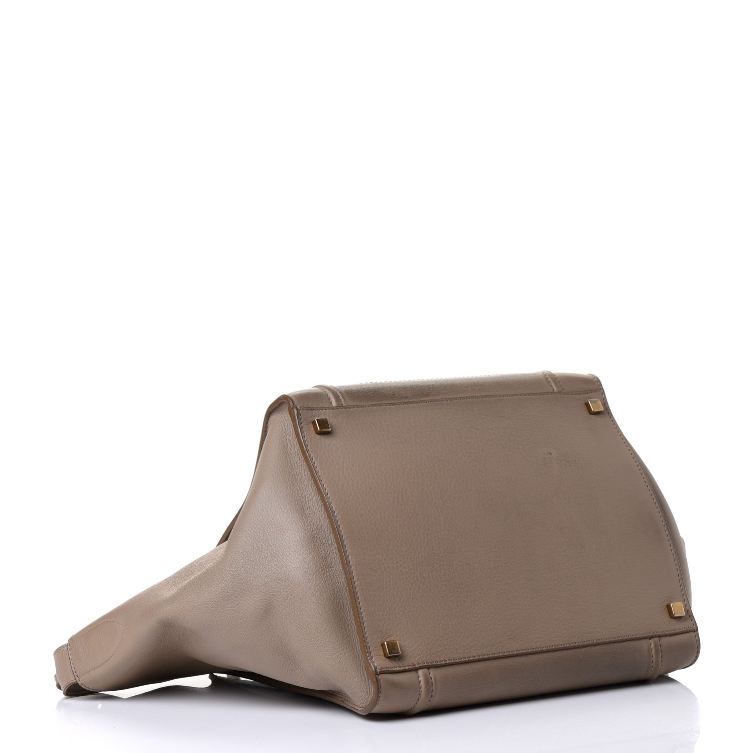 Celine Supple Calfskin Medium Phantom Luggage Beige 3 of 4