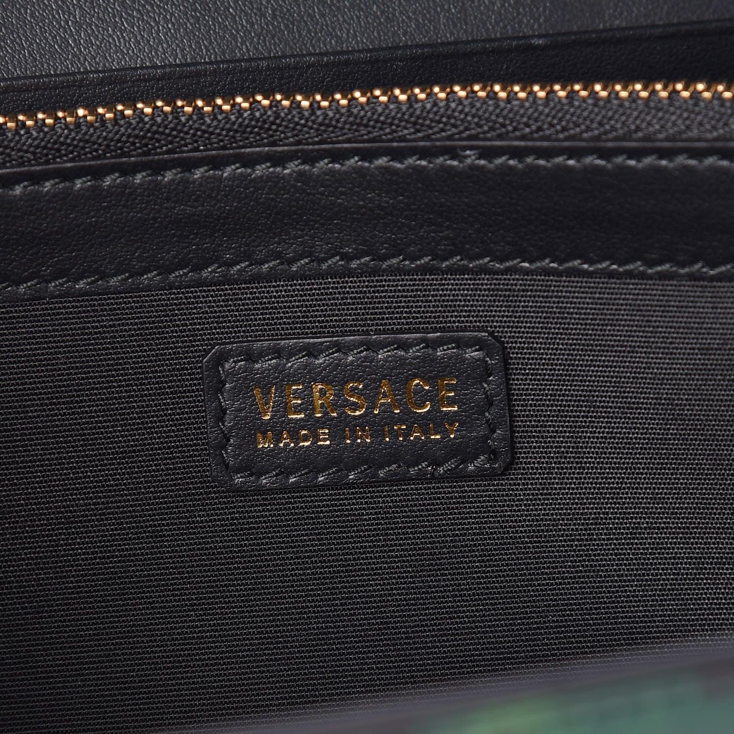 Versace Calfskin Rebellious Hearts Chain Evening Bag Black 6 of 9