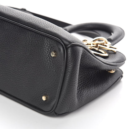 Christian Dior Bullcalf Small Diorissimo Tote Black Rose Indien 9 of 9