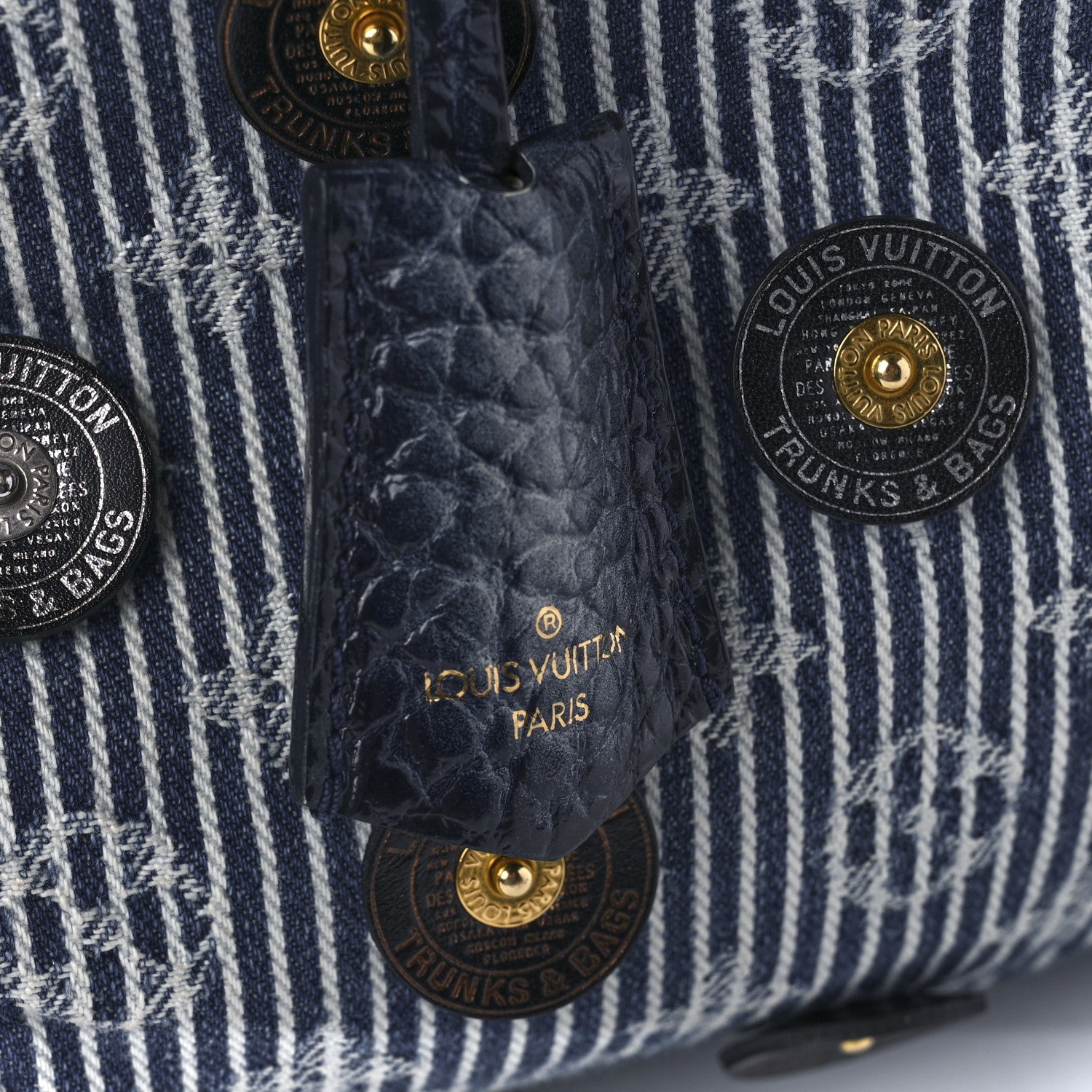 Louis Vuitton Denim Polka Dot Trunks and Bags Bowly 8 of 12