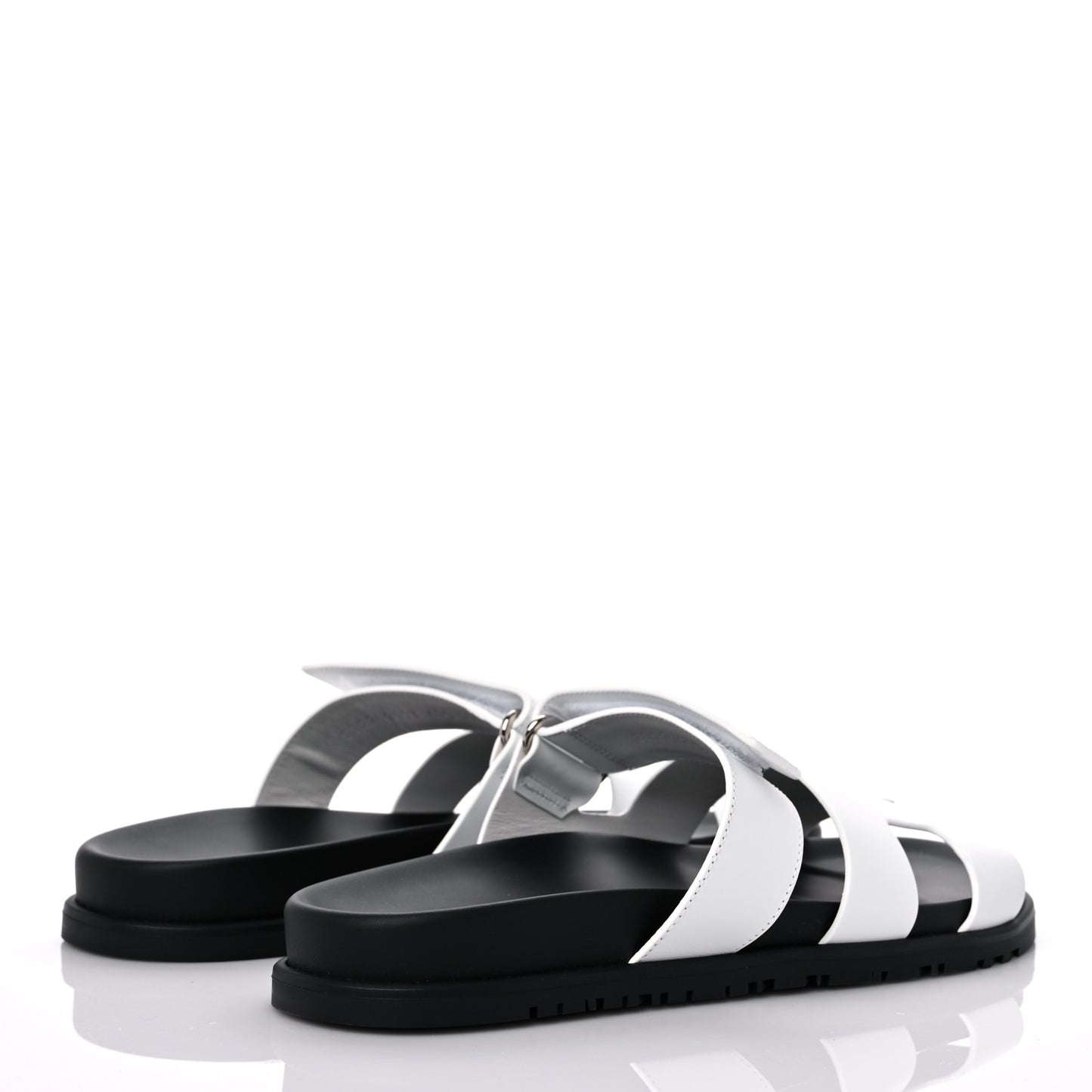 Calfskin Womens Chypre Sandals 40.5 White