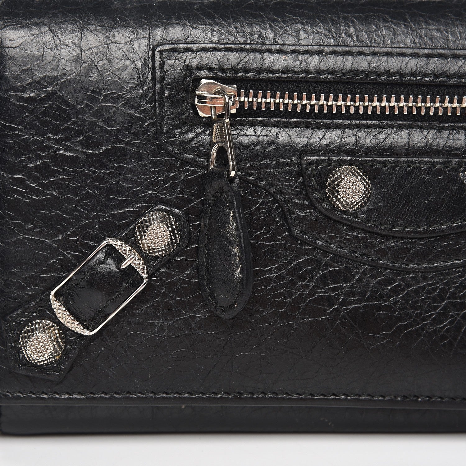 Balenciaga Agneau Giant 12 Silver Hardware Money Wallet Black 14 of 14