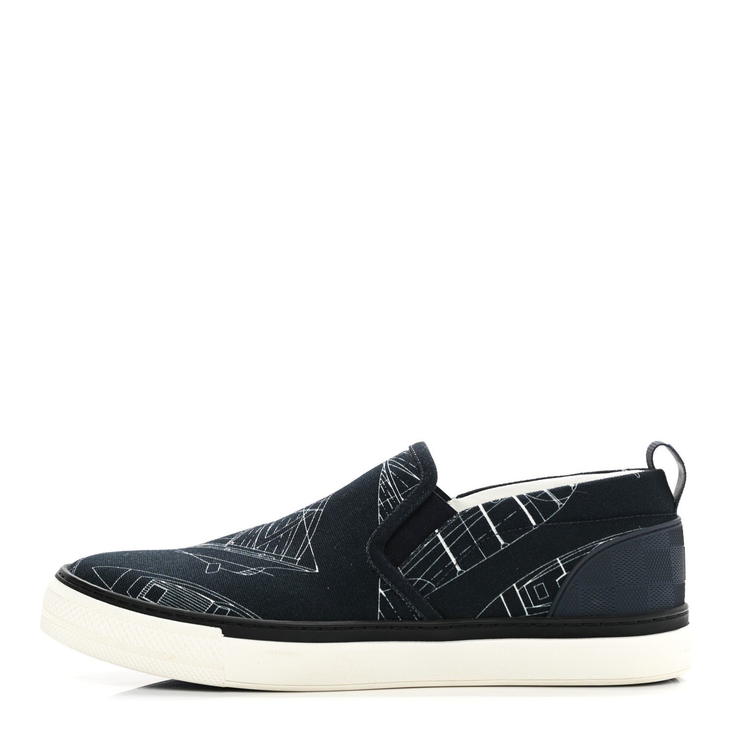 Canvas Victory Boats Slip On Sneakers 8 Pacific Blue