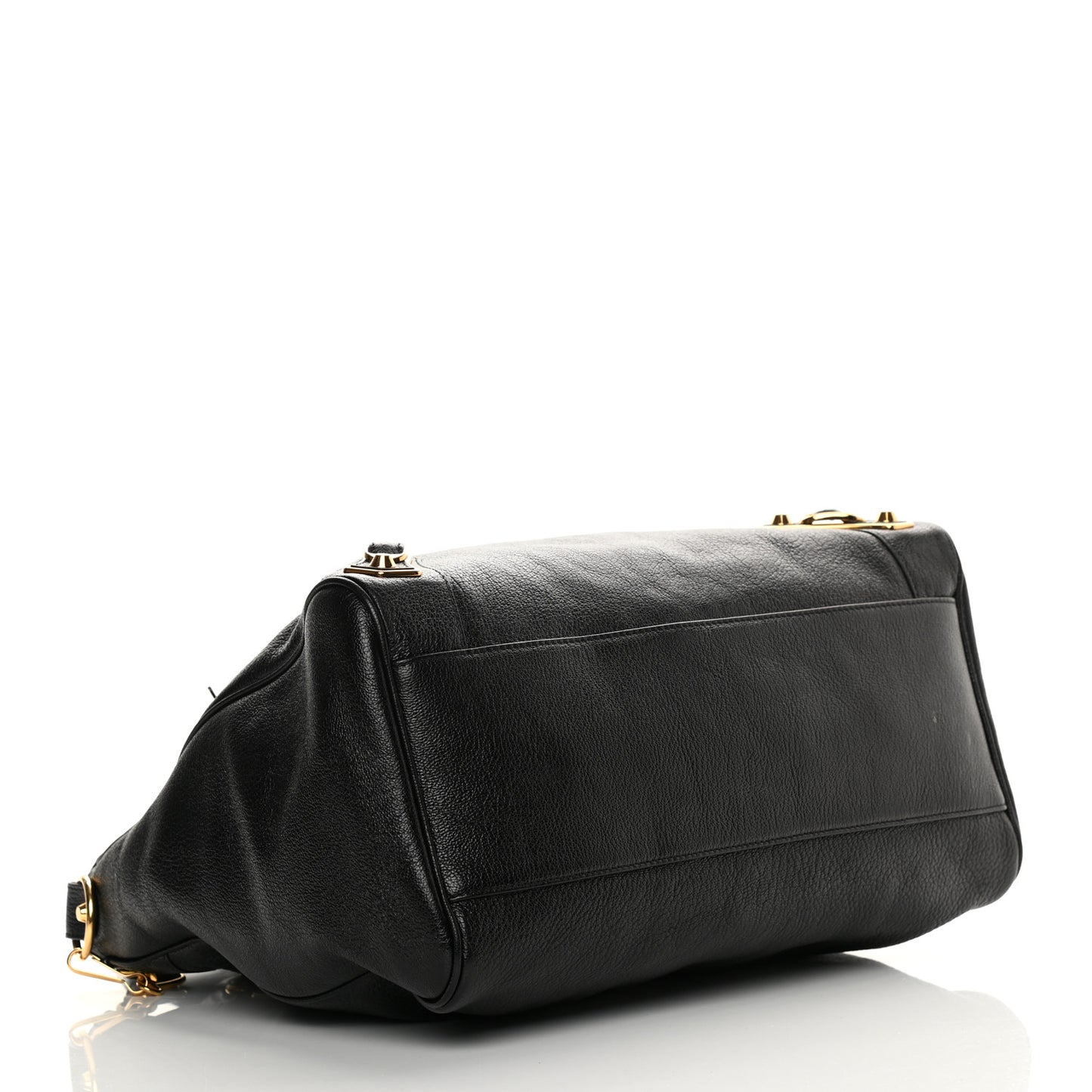 Chevre Gold Metallic Edge Hardware Velo Black