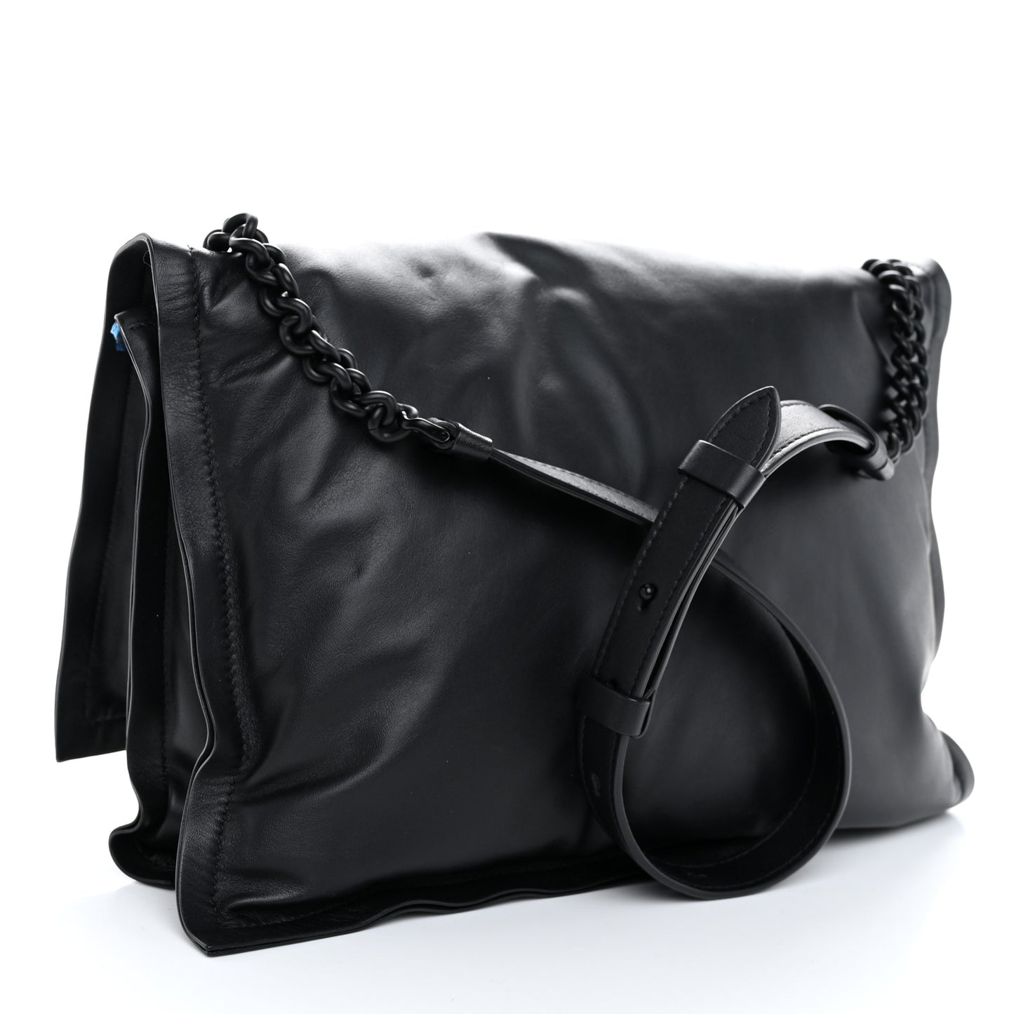 Calfskin Viva Bow Shoulder Bag Black