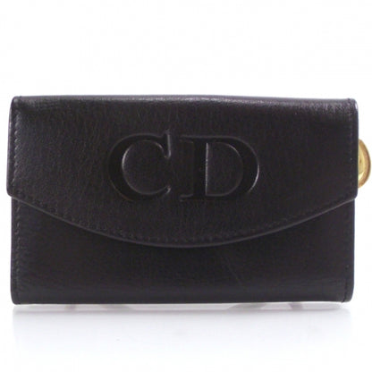 Christian Dior Leather 6 Key Holder Black 1 of 9