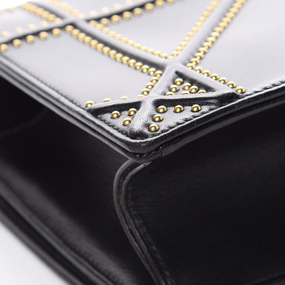 Christian Dior Lambskin Studded Medium Diorama Flap Bag Black 14 of 17