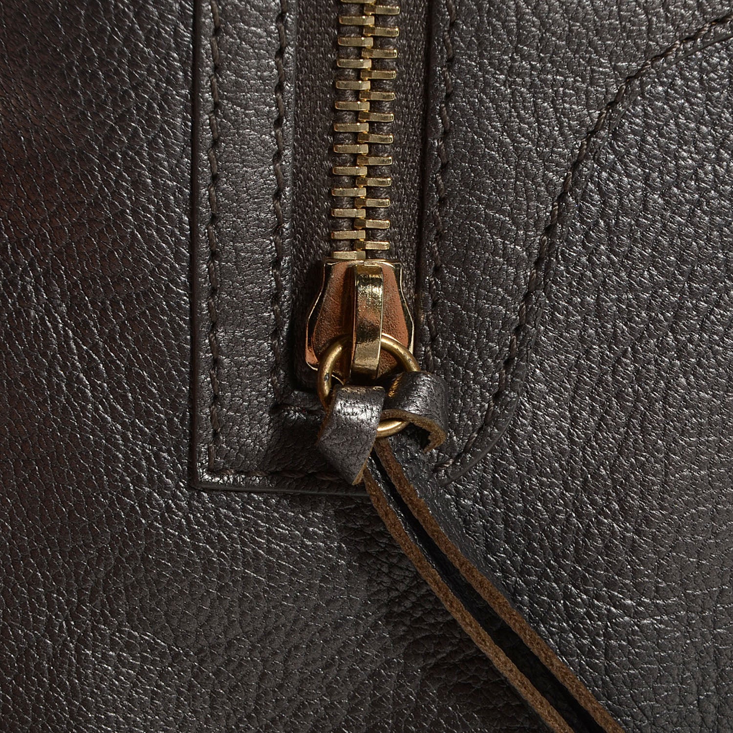 Balenciaga Chevre Classic Gold Hardware Premier Clutch Bronze 10 of 11