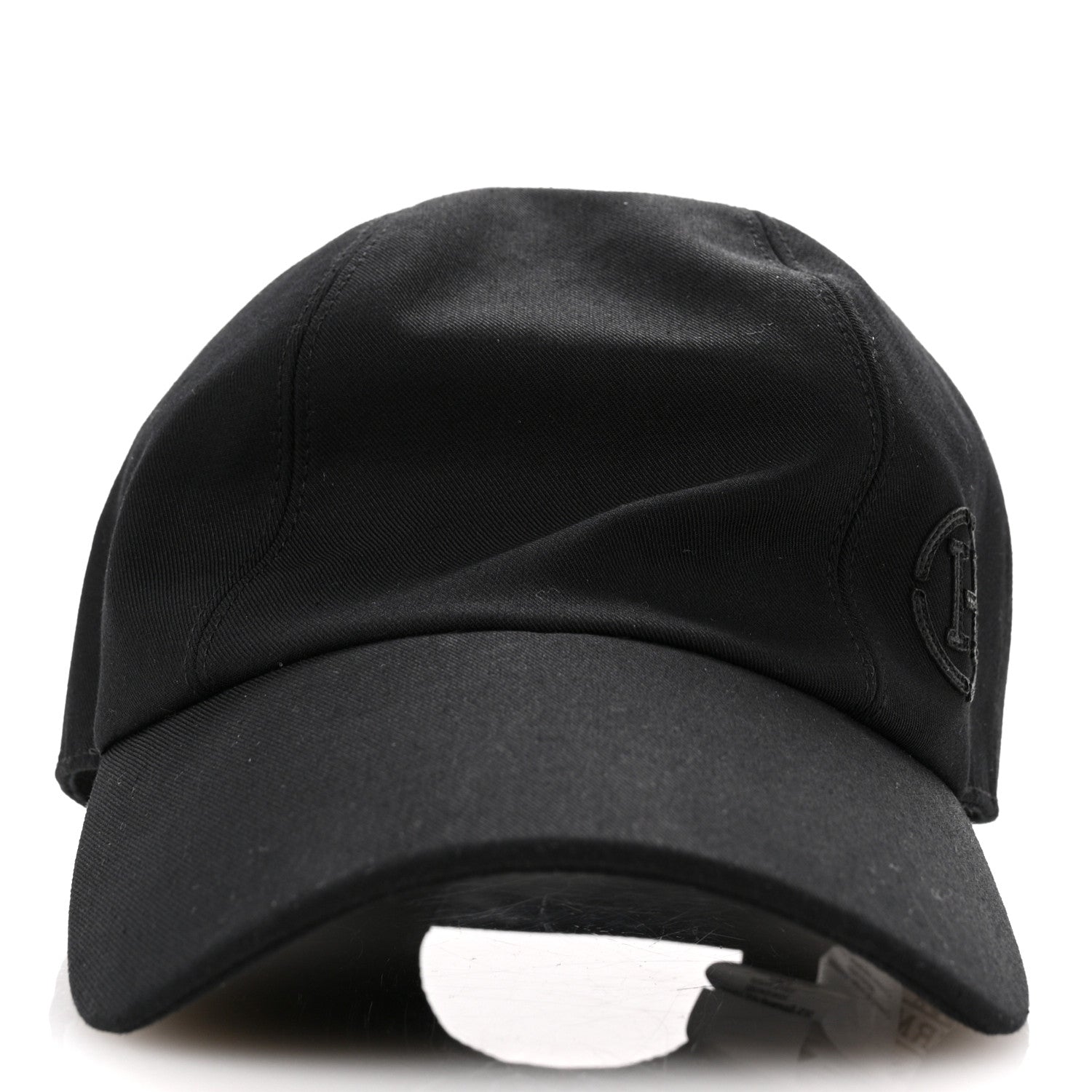 Hermes Cotton Miles H Circle Hat 58 Black 3 of 9