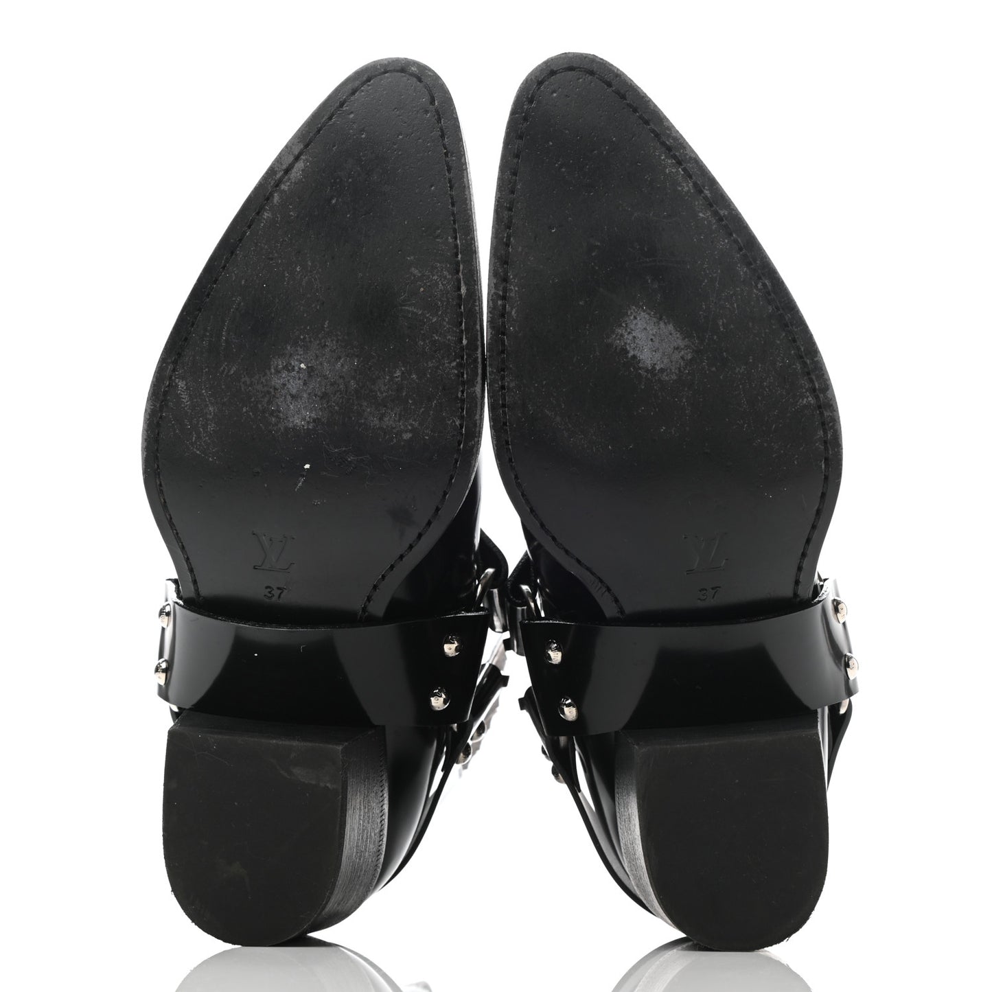 Calfskin Monogram Rhapsody Ankle Boots 37 Black