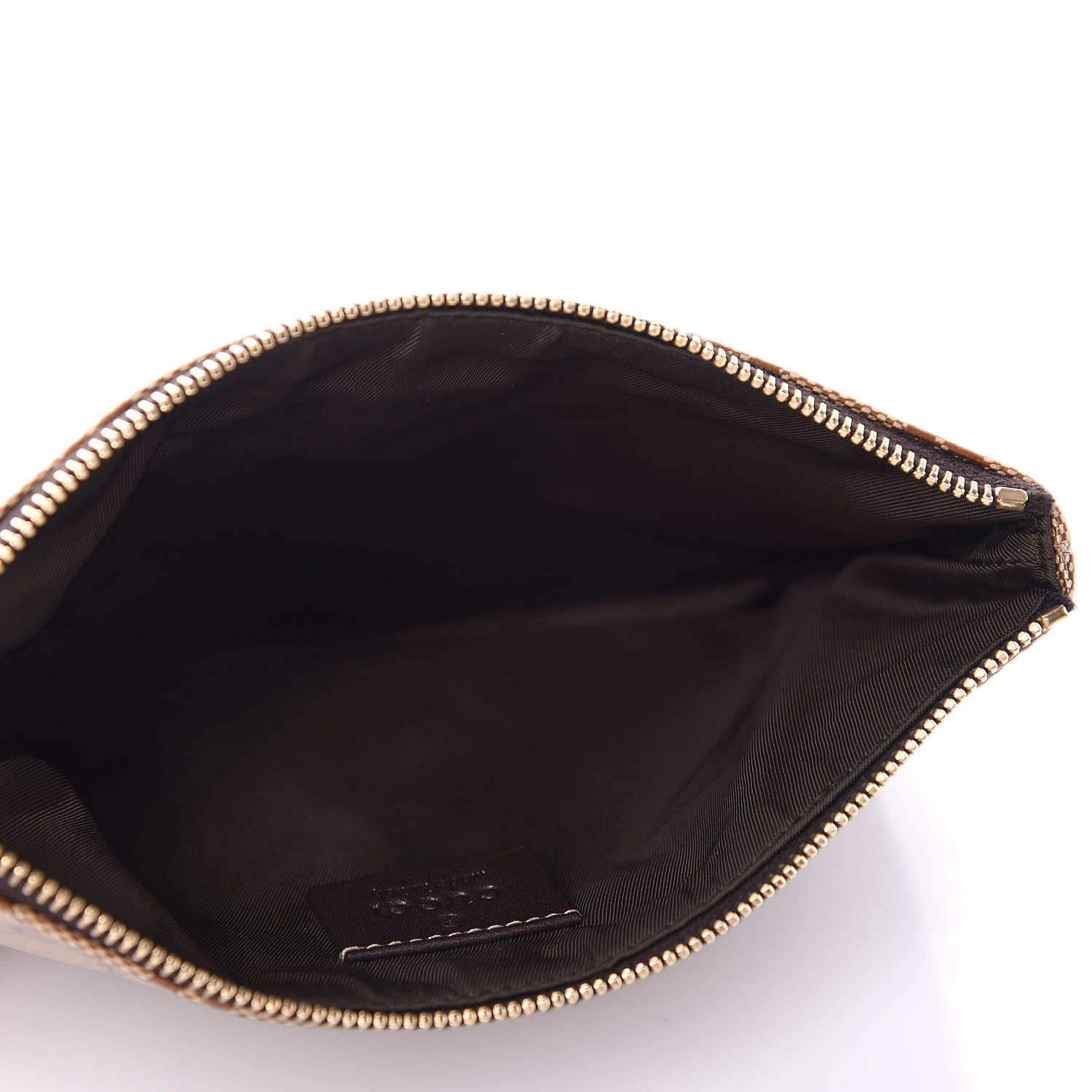 Gucci Crystal Monogram Pouch Dark Brown 4 of 9