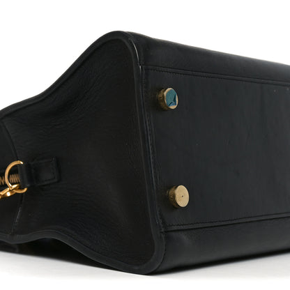 Saint Laurent Calfskin Monogram Baby Cabas Black 9 of 10