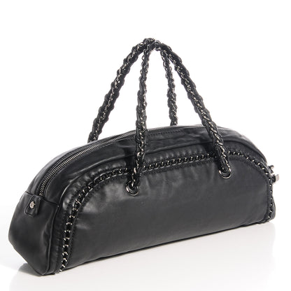 Chanel Smooth Calfskin Luxe Ligne Small Bowler Black 3 of 7