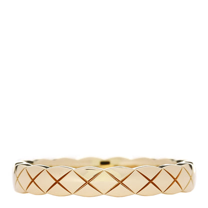 Chanel 18K Yellow Gold Mini Coco Crush Ring 53 6.5 1 of 4