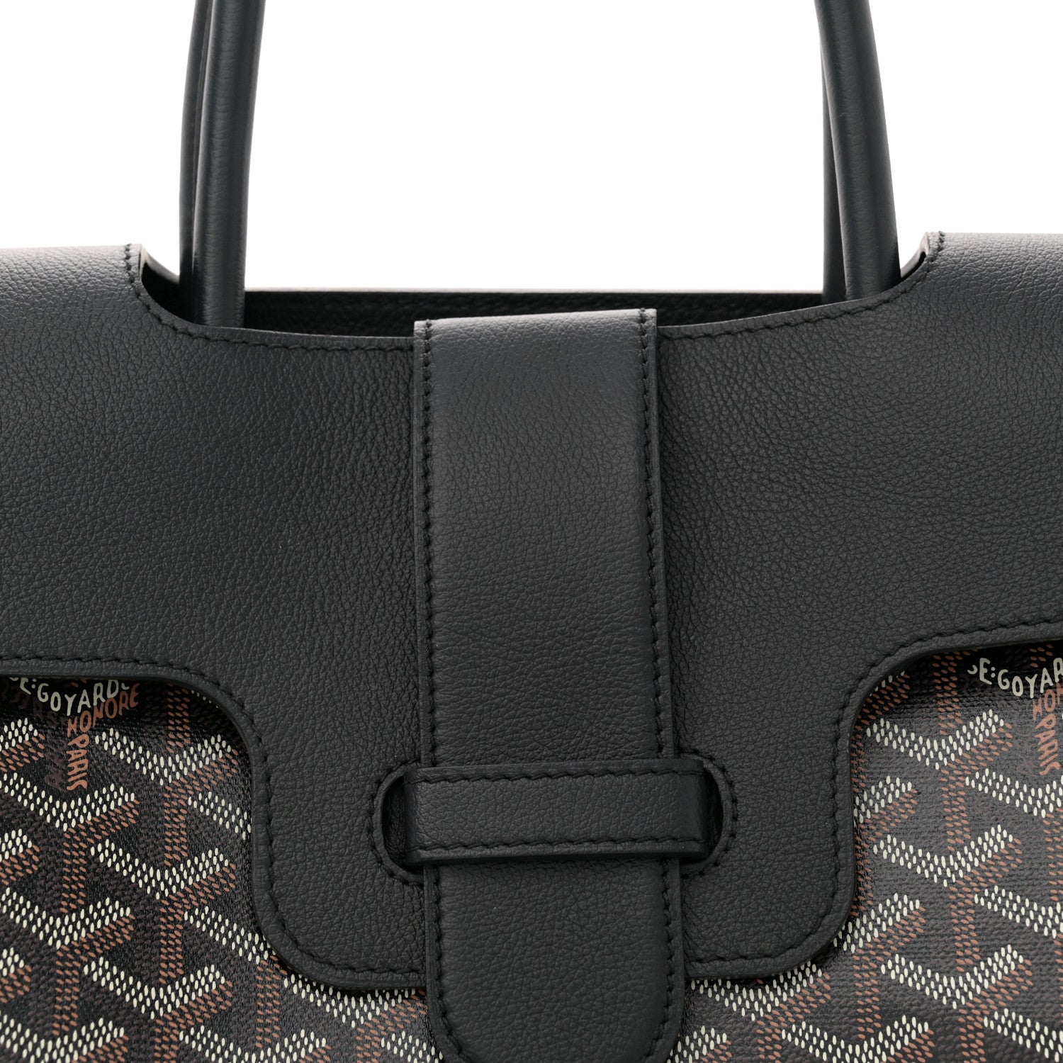 Goyard Goyardine Saigon Tote Black 7 of 12