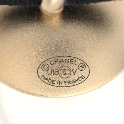 Chanel Pearl CC Hair Tie Black White 5 of 5