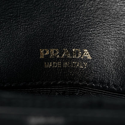 Prada Nylon Embroided Corsaire Belt Bag Black 6 of 11