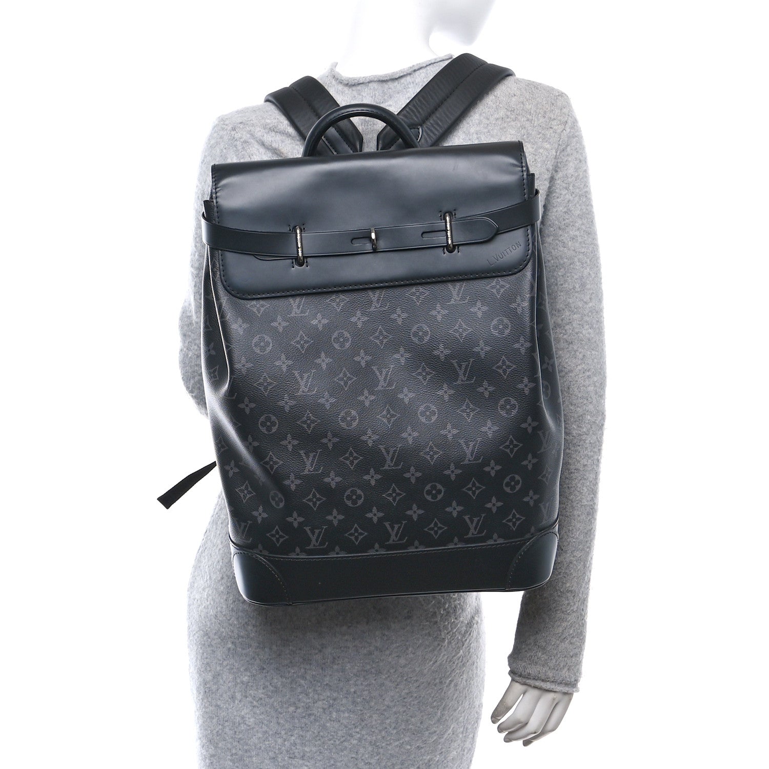 Louis Vuitton Monogram Eclipse Steamer Backpack 2 of 9