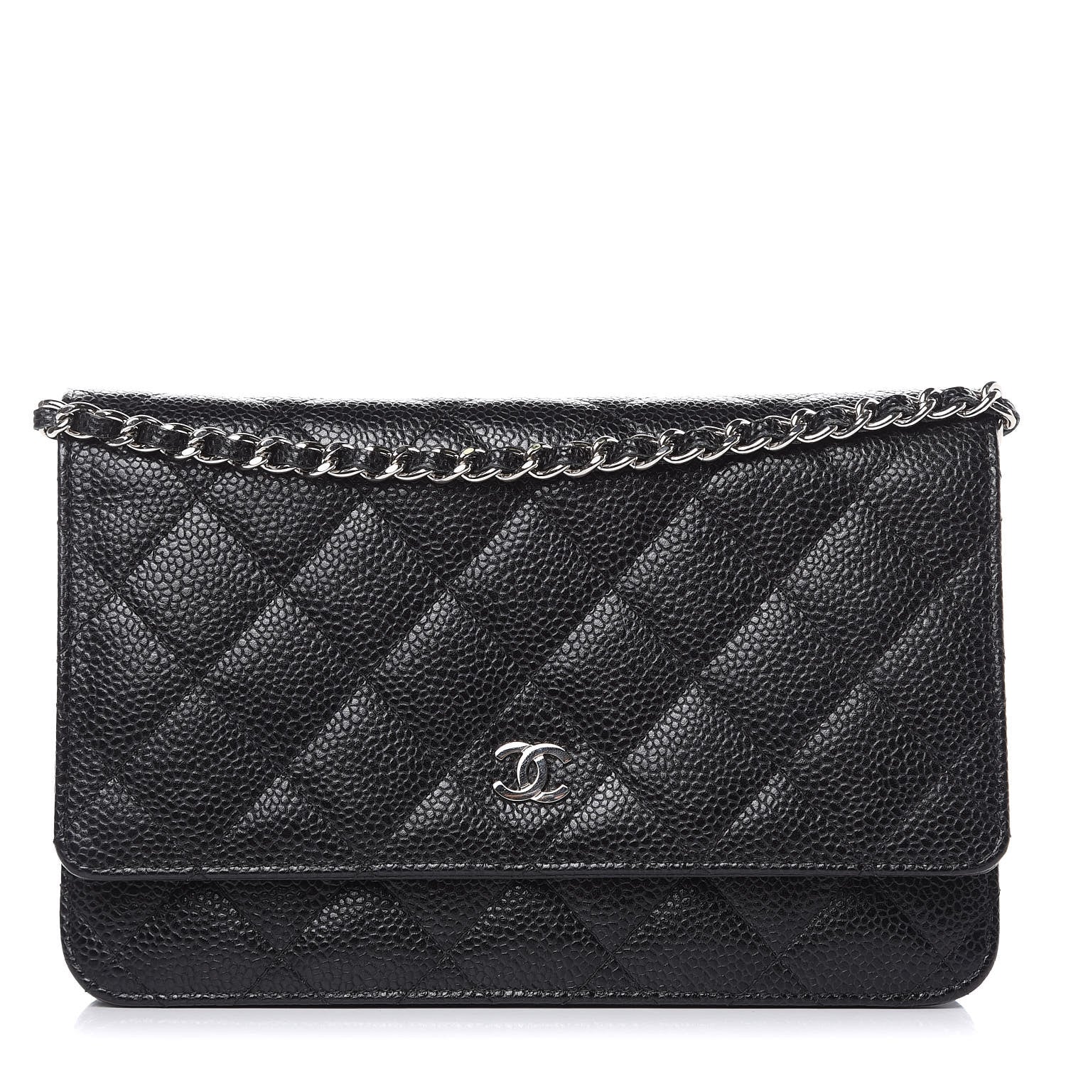 Chanel Caviar Quilted Wallet On Chain WOC Black 1 of 11