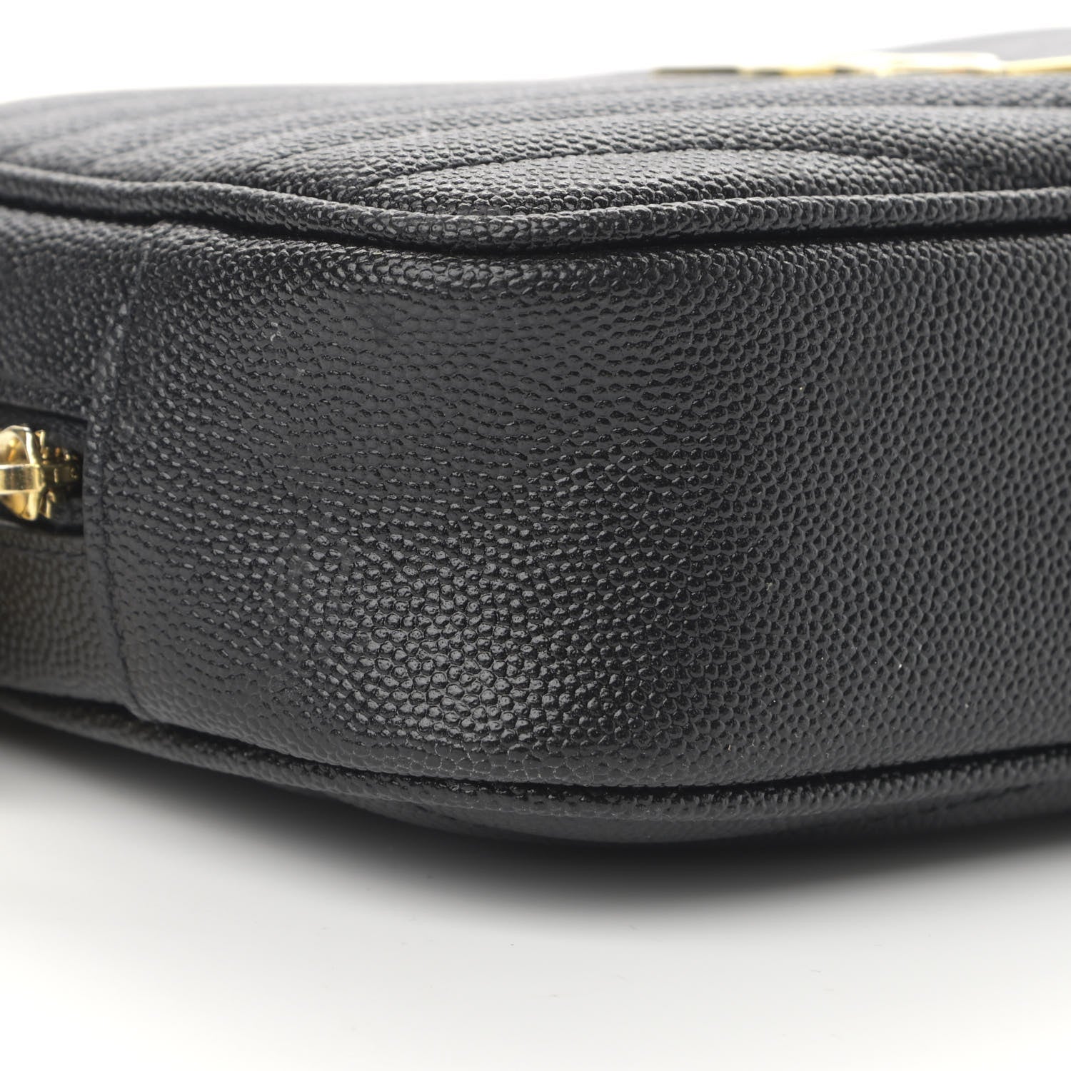 Saint Laurent Grain De Poudre Matelasse Monogram Mini Lou Camera Bag Black 8 of 12