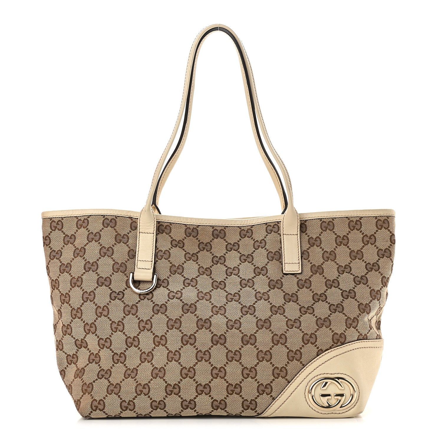 Gucci Monogram Medium New Britt Tote Off White 1 of 10