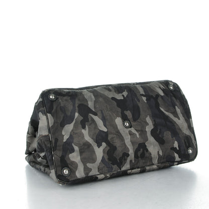 Prada Tessuto Nylon Studded Camouflage Tote Fumo 4 of 10