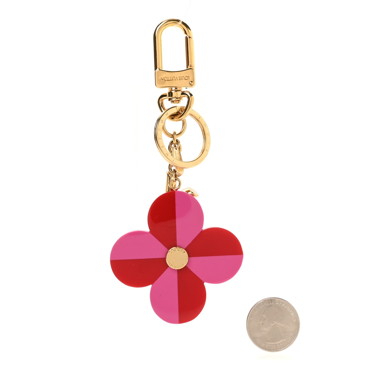 Louis Vuitton Flower and V Bag Charm PM Pink 2 of 4