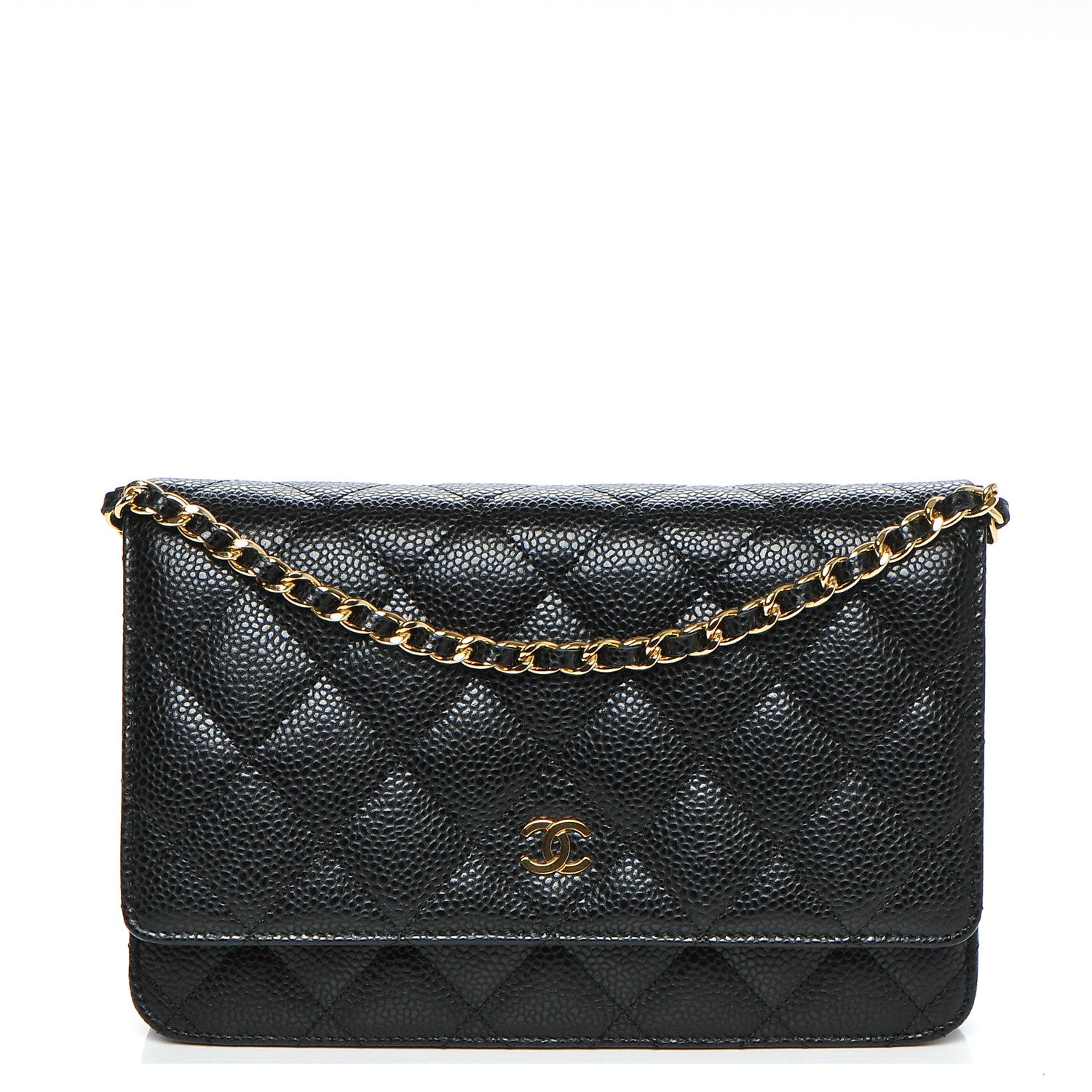 Chanel Caviar Quilted Wallet On Chain WOC Black 1 of 8