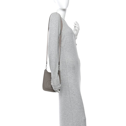 Hermes Taurillon Clemence Evelyne TPM Gris Asphalte 2 of 10