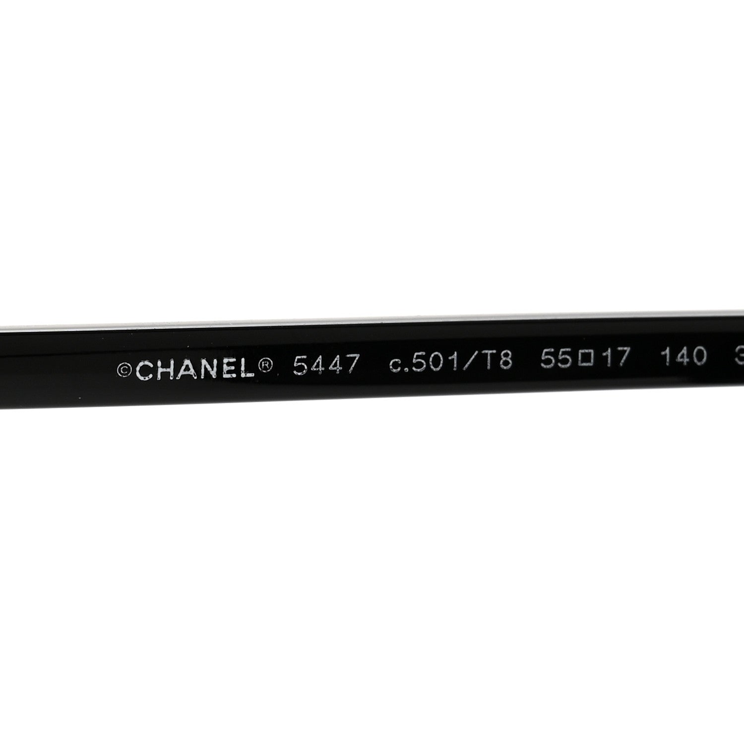 Chanel Acetate Polarized Square Sunglasses 5447 Black 6 of 7