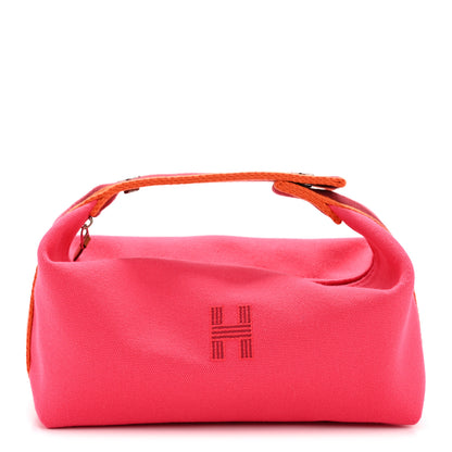 Hermes Canvas Small Bride-A-Brac Pouch Hibiscus 1 of 7