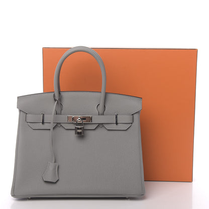 Hermes Togo Birkin 30 Gris Mouette 11 of 11