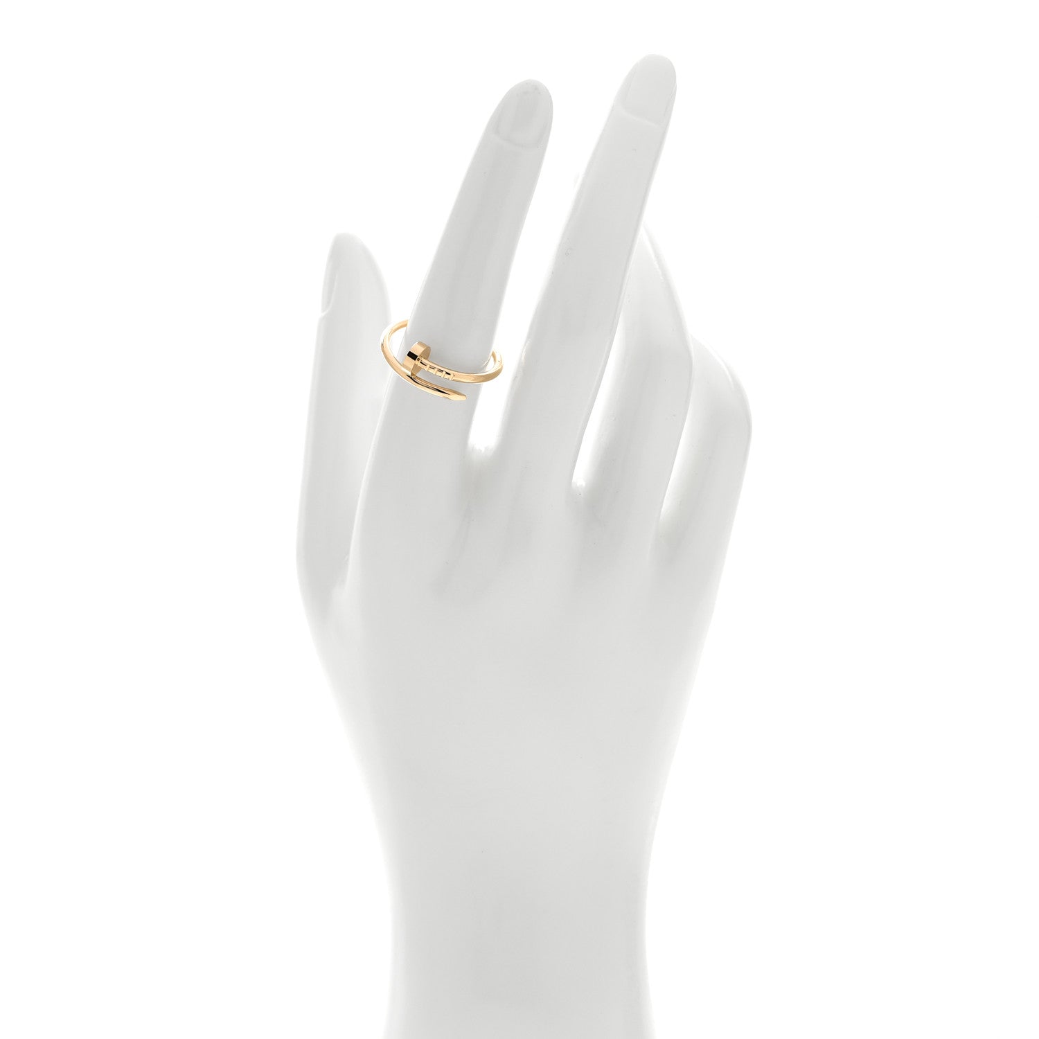 Cartier 18K Yellow Gold Small Juste Un Clou Ring 55 7.25 2 of 5