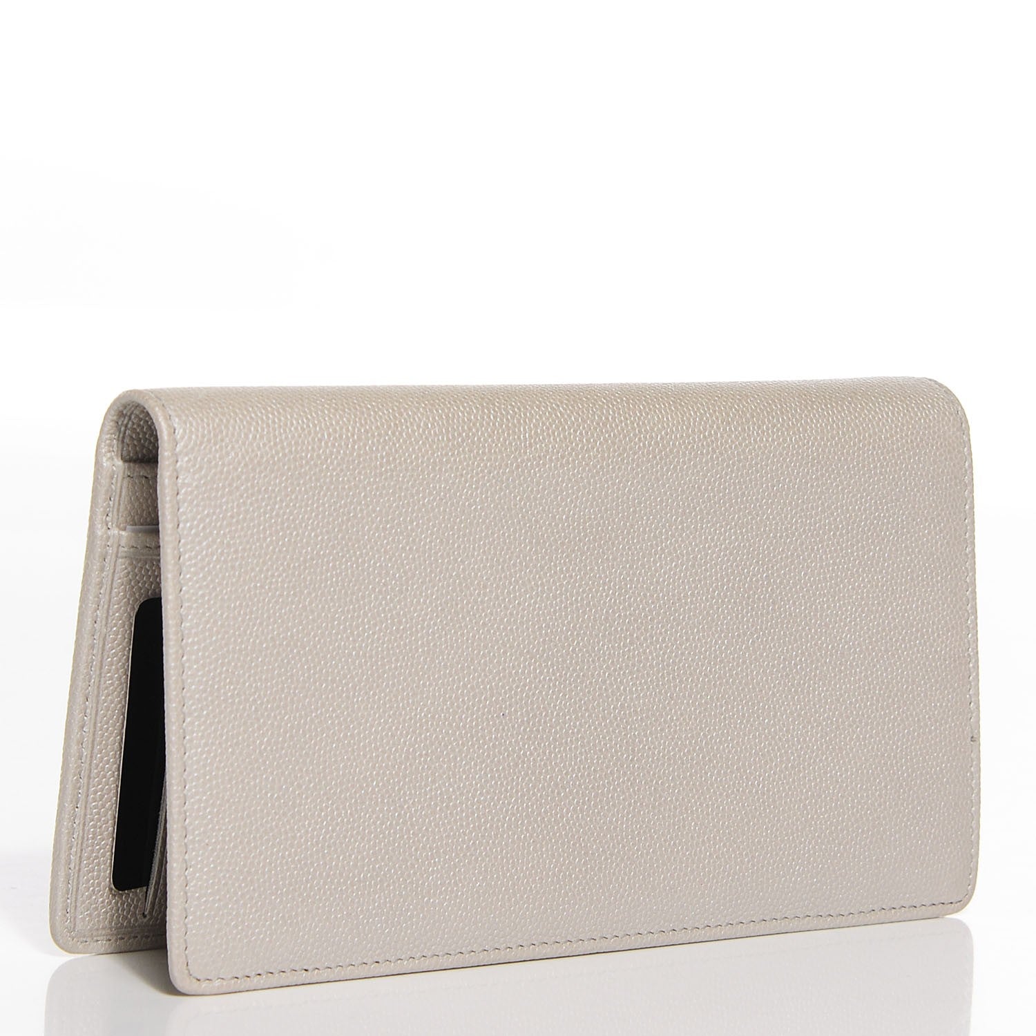 Chanel Caviar Sevruga Yen Wallet Silver 3 of 8