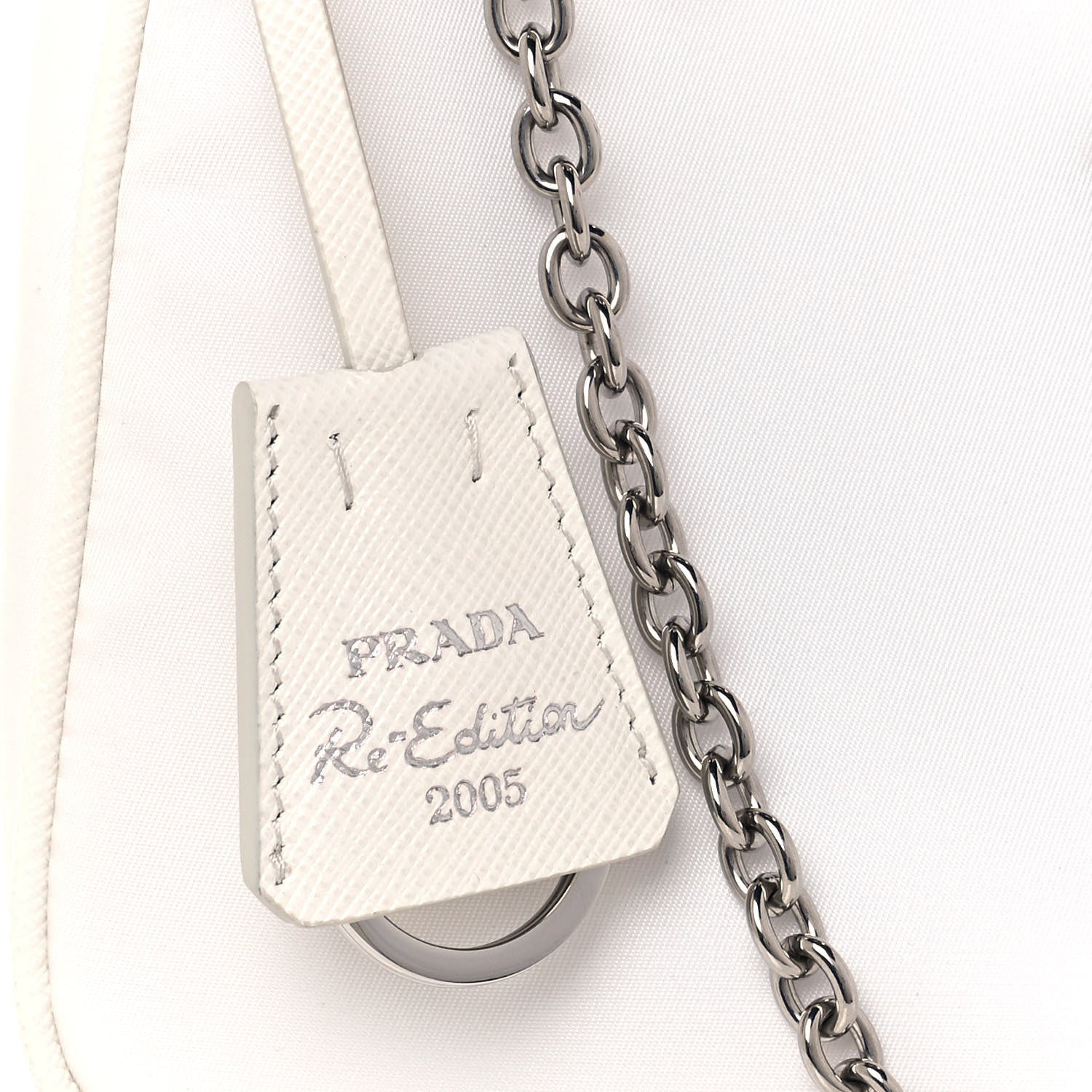Prada Nylon Re-Edition 2005 Shoulder Bag White 8 of 13