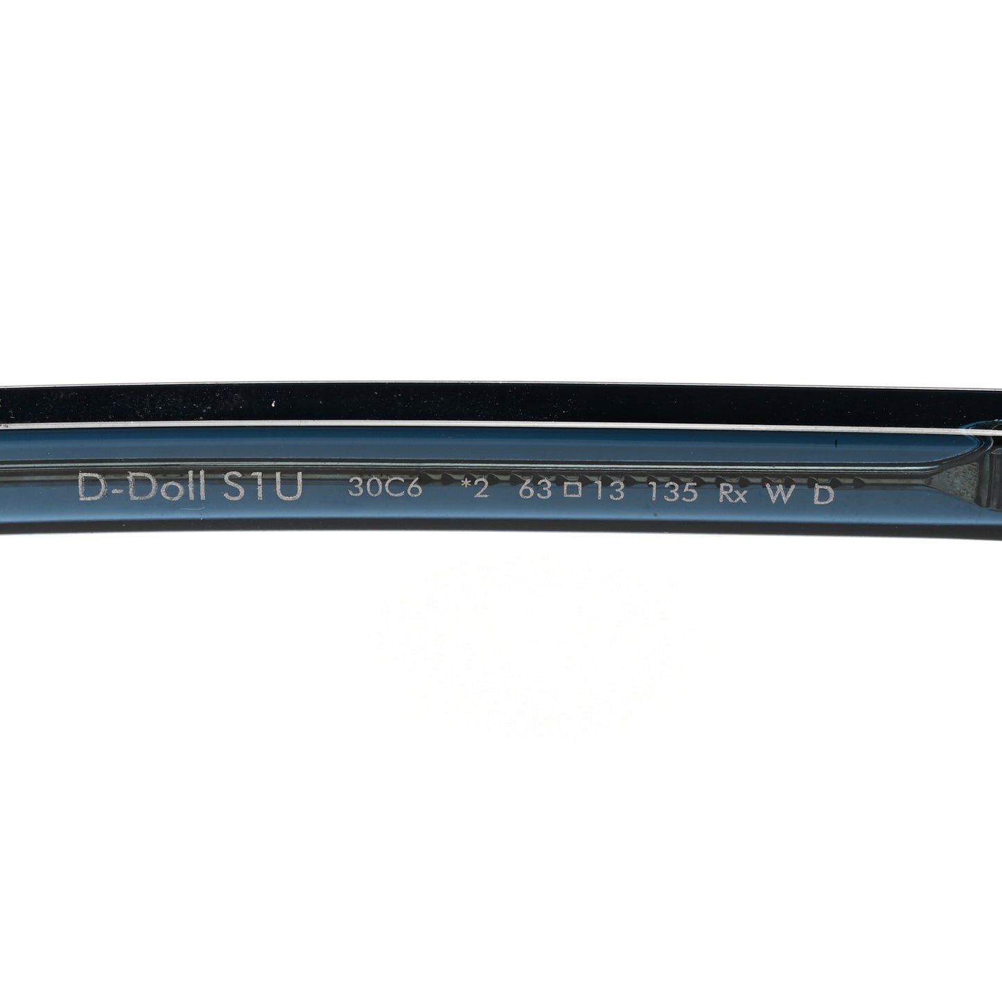 Transparent Acetate D-Doll Sunglasses Blue